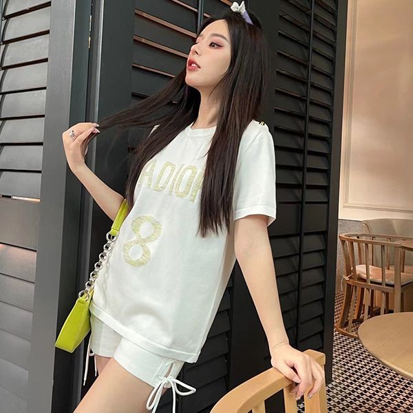 かっこ可愛い♡ ディオール ジャディオール ロゴ コットン tシャツ 偽物 deu18010